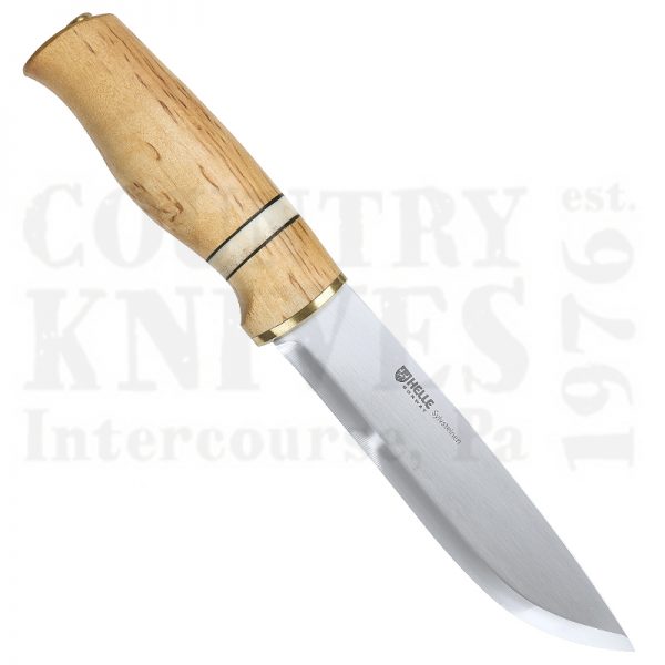 Buy Helle  HE44 Sylvsteinen - Curly Birch & Reindeer Antler at Country Knives.