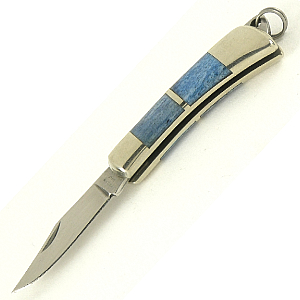 Maserin707/OBLMiniature Pocket Knife – 7cm / Blue Bone