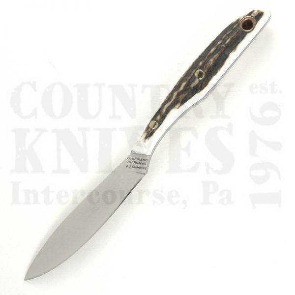 Buy Grohmann D.H. Russell DHR-2S-SG Trout & Bird - Stag Antler at Country Knives.