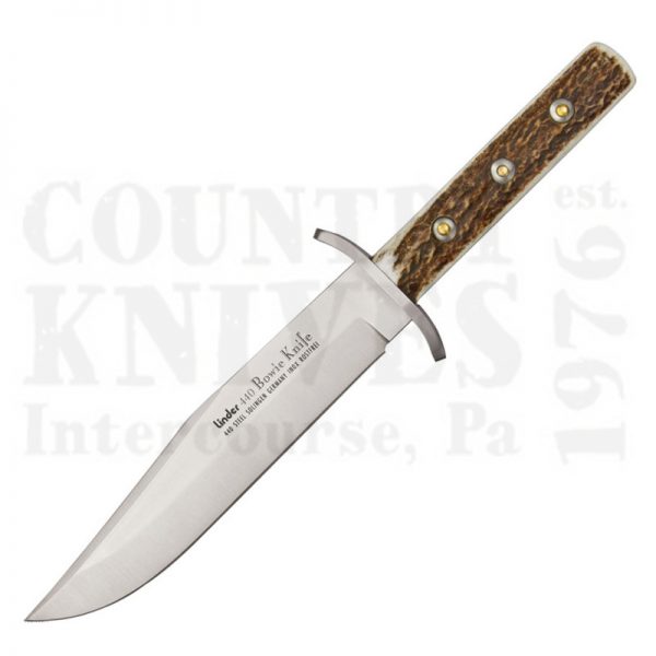 Buy Linder  LND176420 8'' Bowie - India Stag at Country Knives.