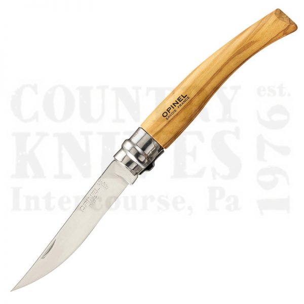 Buy Opinel  OP1144 N° 8 Slim - 3” / Olivewood at Country Knives.