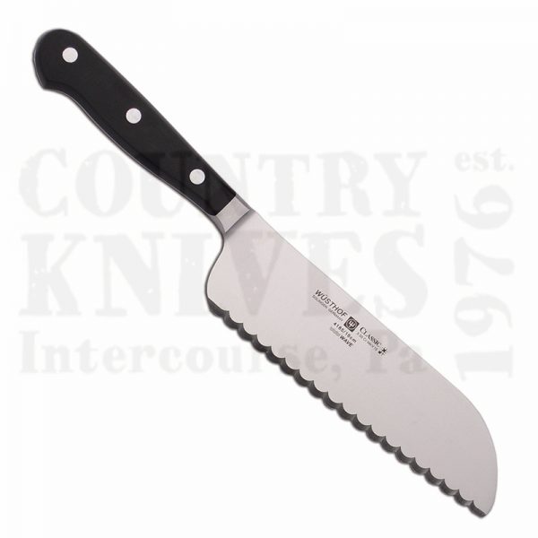 Buy Wüsthof-Trident  WT4185 7" Scalloped Santoku - Classic at Country Knives.