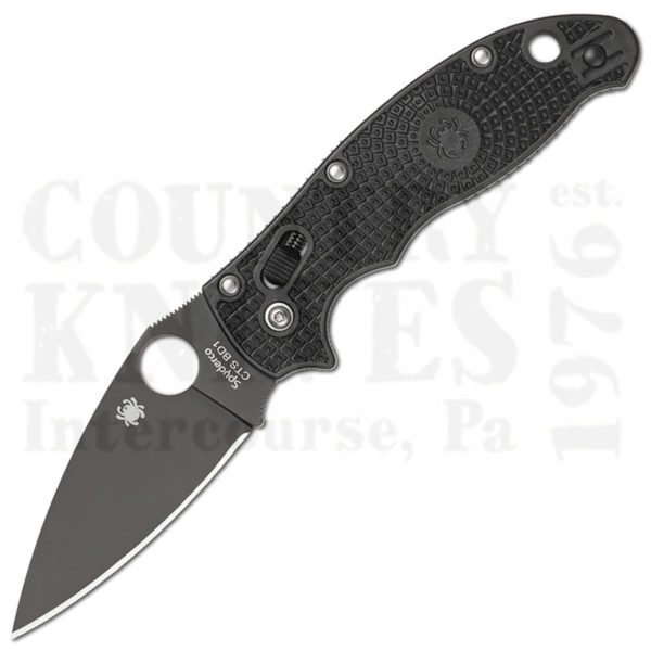 Buy Spyderco  C101PBBK2 Manix2 - Black FRCP / W-DLC / PlainEdge at Country Knives.