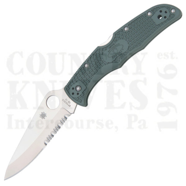 Buy Spyderco  C10PSFG Endura4 - FOLIAGE GREEN / CombinationEdge at Country Knives.