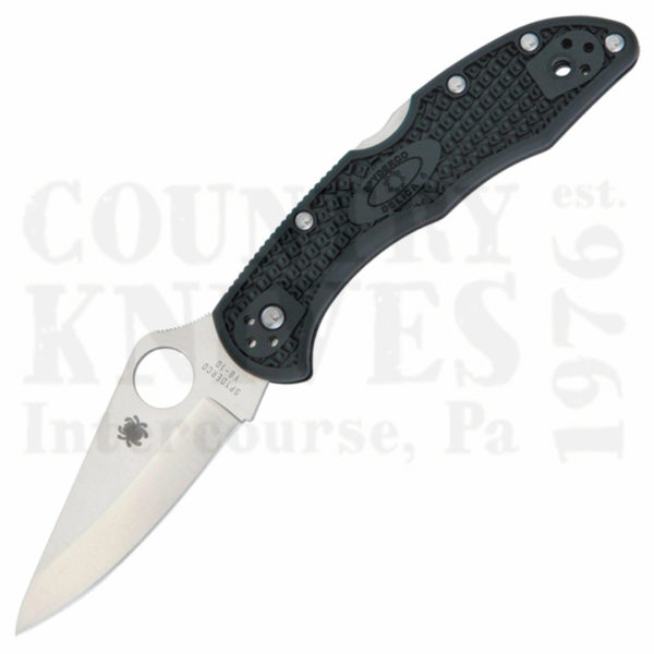 Buy Spyderco  C11PBK4 Delica4 - BLACK FRN / PlainEdge at Country Knives.