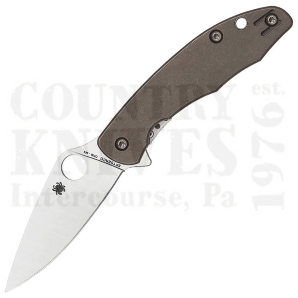 Buy Spyderco  C202TIP Mantra - Leaf / Titanium at Country Knives.