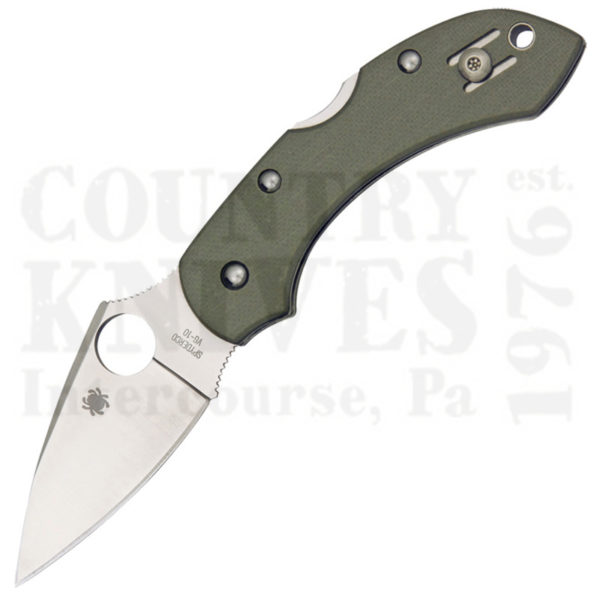 Buy Spyderco  C28GPFG Dragonfly G10 - Foliage Green G-10 at Country Knives.