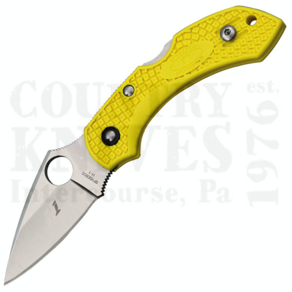 Buy Spyderco  C28PYL2 Dragonfly2 Salt - YELLOW / PlainEdge at Country Knives.