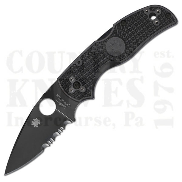 Buy Spyderco  C41PSBBK5 Native 5 - W-DLC / CombinationEdge at Country Knives.