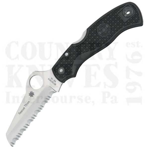 Buy Spyderco  C45SBK Rescue 79mm - FRN / SpyderEdge at Country Knives.