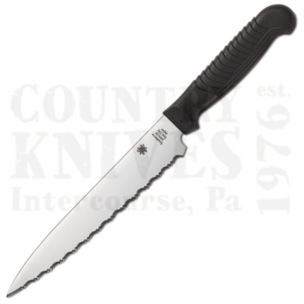 Buy Spyderco Spyderco Culinary K04SBK 6" Utility Knife - BLACK / SpyderEdge at Country Knives.