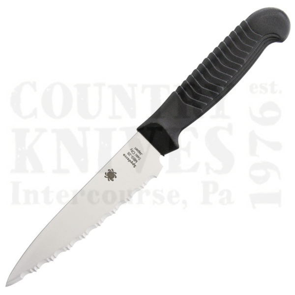 Buy Spyderco Spyderco Culinary K05SBK 4½" Utility Knife - BLACK / SpyderEdge at Country Knives.