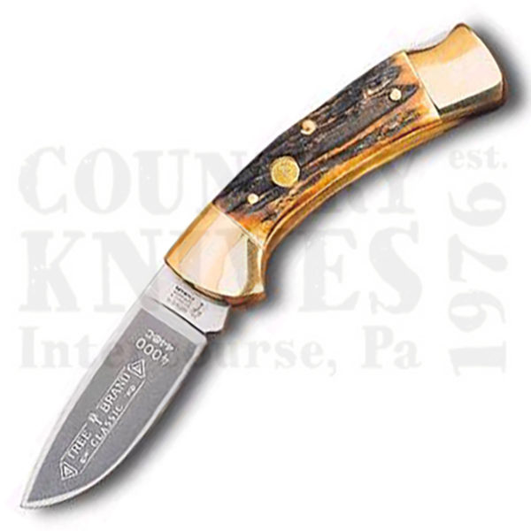 Buy Böker  B-4000 Lockback - Drop Point / India Stag at Country Knives.