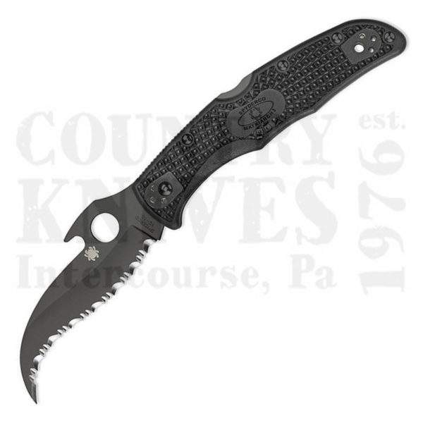Buy Spyderco  C12SBBK2W Matriarch2 "Wave" - SpyderEdge / TiCN at Country Knives.