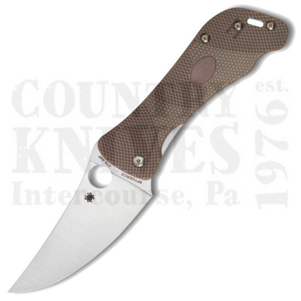 Buy Spyderco  C225GP Hundred Pacer - Brown & Tan G-10 / CTS XHP at Country Knives.
