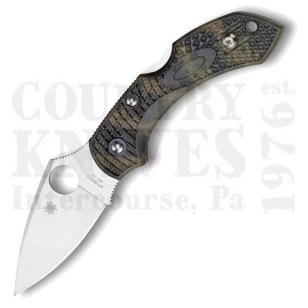 Buy Spyderco  C28ZFPGR2 Dragonfly2 - Green Zome FRN / PlainEdge at Country Knives.