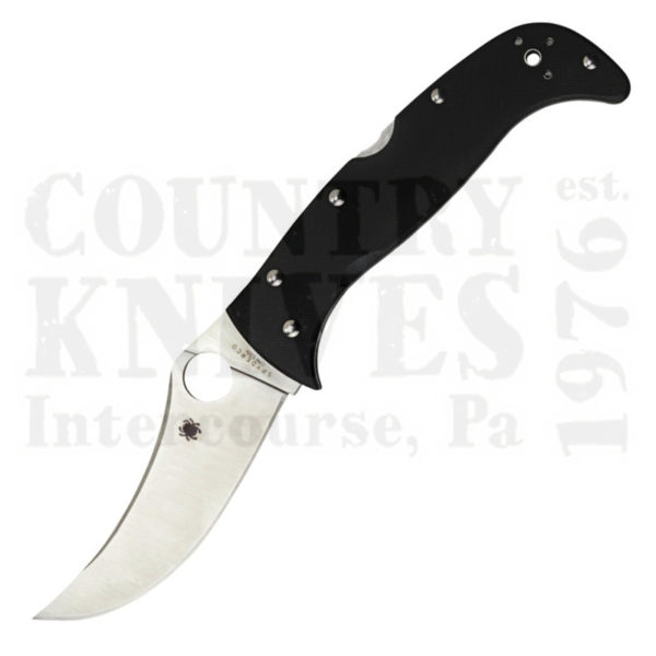 Buy Spyderco  C63GP4 Chinook 4 - Black G-10 / PlainEdge at Country Knives.
