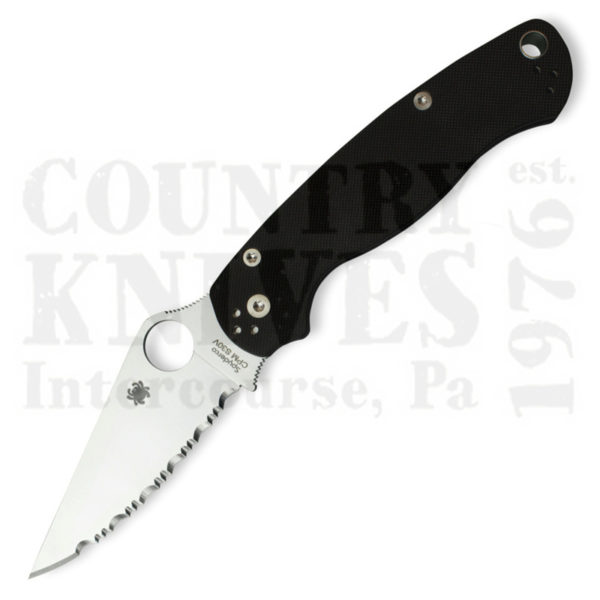 Buy Spyderco  C81GS2 ParaMilitary2 - Black G-10 / SpyderEdge at Country Knives.