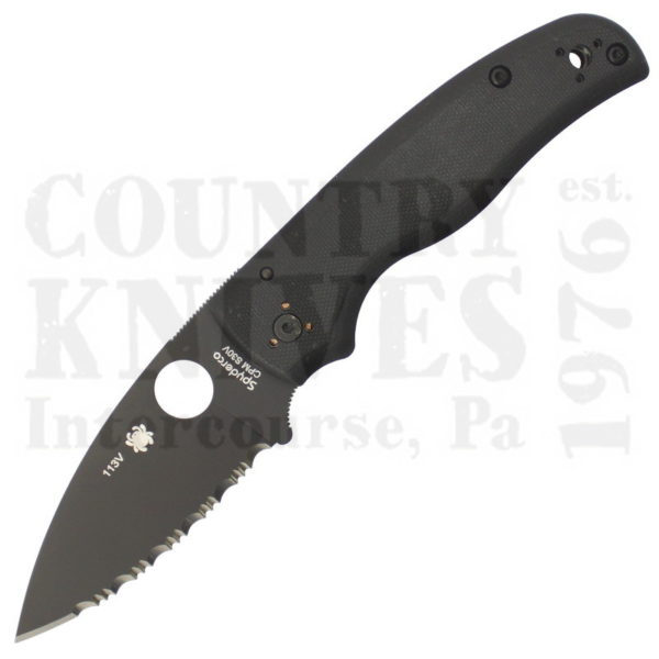 Buy Spyderco  C229GSBK Shaman - W-DLC / G-10 / SpyderEdge at Country Knives.