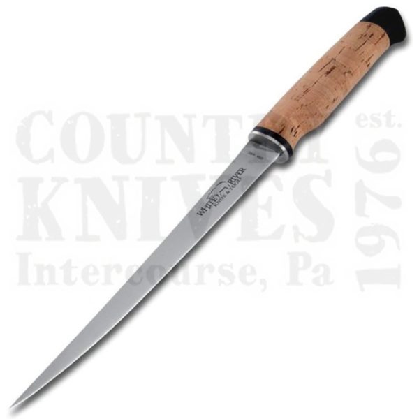 Buy White River Knife & Tool  WRF8-CORK 8½" Fillet Knife - 440C / Cork / Leather at Country Knives.