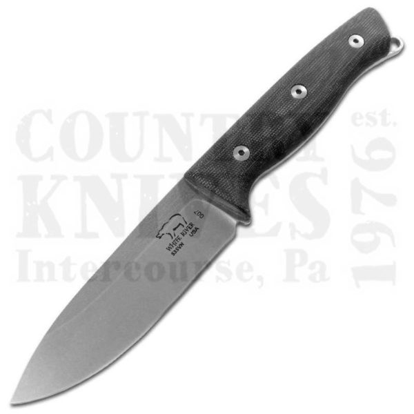 Buy White River Knife & Tool  WRUR45-MBL Ursus 45 - S35VN / Black Micarta / Leather at Country Knives.