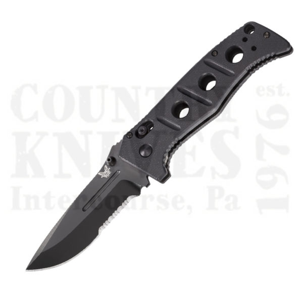 Buy Benchmade  BM275SBK Adamas - Black G-10 / ComboEdge at Country Knives.