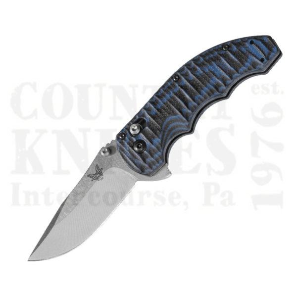 Buy Benchmade  BM300-1 Axis Flipper - Black/Blue G-10 / Plain Edge at Country Knives.