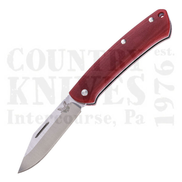 Buy Benchmade  BM318-1 Clip Point Proper - Red G-10 at Country Knives.
