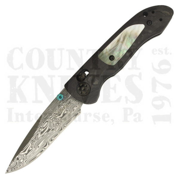 Buy Benchmade  BM698-181 Foray - Damascus / Black Lip MOP at Country Knives.