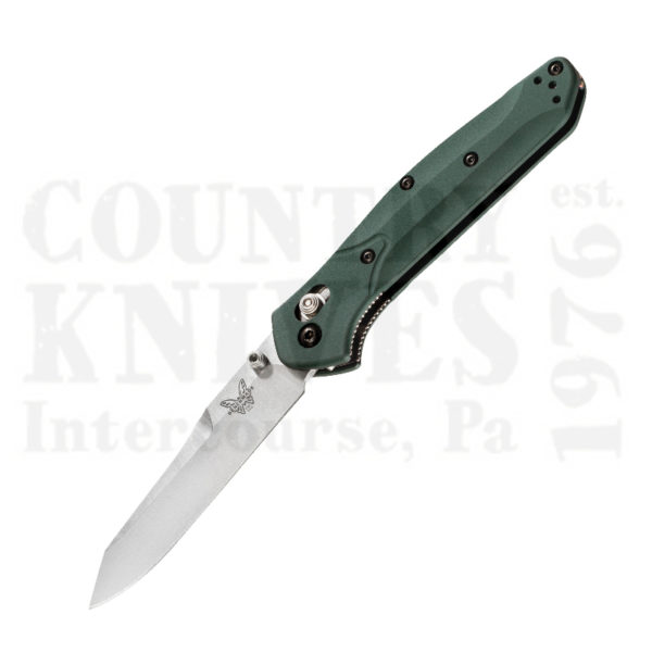 Buy Benchmade  BM940 Osborne - Reverse Tanto / Green / Plain Edge at Country Knives.