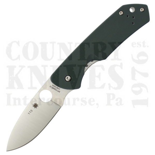 Buy Spyderco  C232GTIP Brouwer - Forest Green G-10 / Titanium at Country Knives.