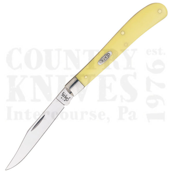 Buy Case  CA0031 Slimline Trapper - Yellow Delrin at Country Knives.