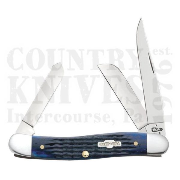 Buy Case  CA2801 Medium Stockman - Navy Blue Bone at Country Knives.