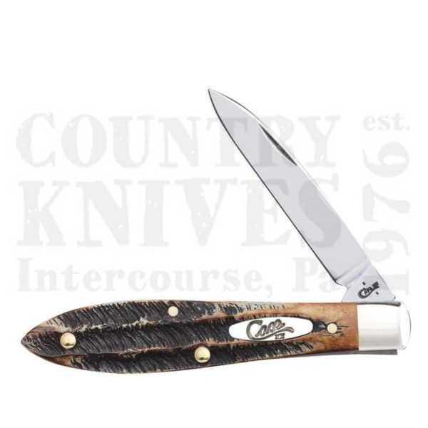 Buy Case  CA65308 Teardrop - 6.5 Bone Stag at Country Knives.