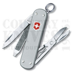 Victorinox | Swiss Army Knife53012Classic SD – Silver Ribbed Alox