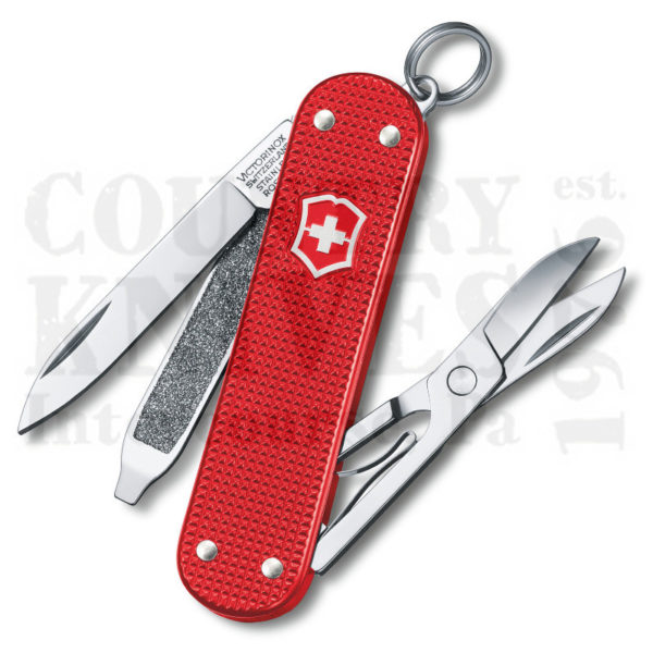 Buy Victorinox Swiss Army 0.6221.L18 2018 Classic SD - Berry Red Alox at Country Knives.