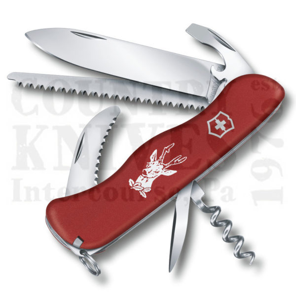 Buy Victorinox Victorinox Swiss Army Knives 0.8573.US2 Hunter Fibrox - Red Fibrox at Country Knives.