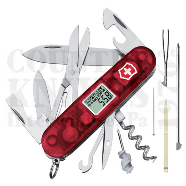 Buy Victorinox Swiss Army 53858 Traveller - Translucent Ruby at Country Knives.