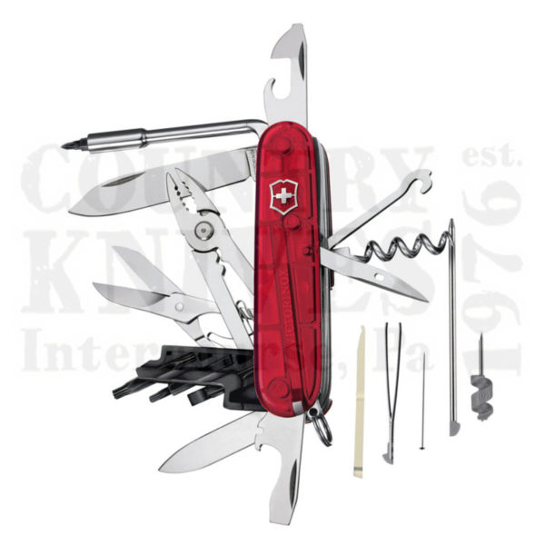 Buy Victorinox Victorinox Swiss Army Knives 53919 CyberTool 34 - Translucent Ruby at Country Knives.