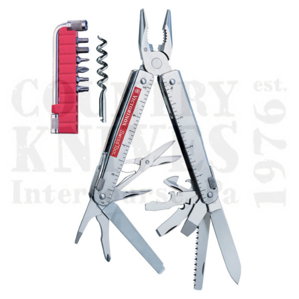 Buy Victorinox Victorinox Swiss Army Knives 53946 SwissTool CS Plus - Tool Kit with Leather Pouch at Country Knives.