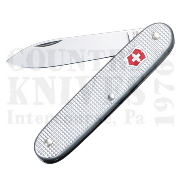 Buy Victorinox Victorinox Swiss Army Knives 53950 Swiss Army 1 (formerly Solo) - Silver Ribbed Alox at Country Knives.