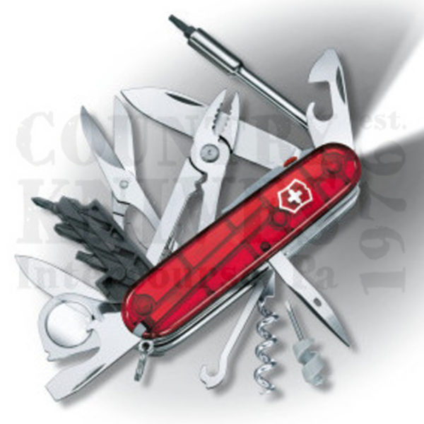 Buy Victorinox Victorinox Swiss Army Knives 53969 CyberTool Lite - Translucent Ruby at Country Knives.