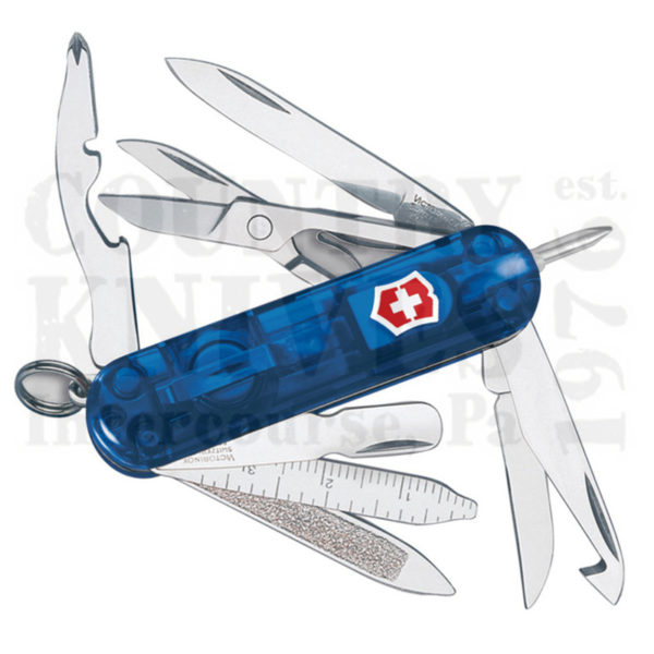 Buy Victorinox Victorinox Swiss Army Knives 53979 Midnite MiniChamp - Translucent Sapphire at Country Knives.