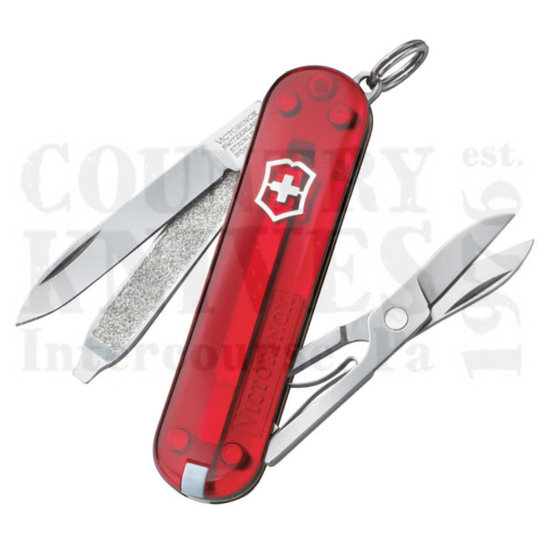Buy Victorinox Victorinox Swiss Army Knives 54211 Classic SD - Translucent Ruby at Country Knives.