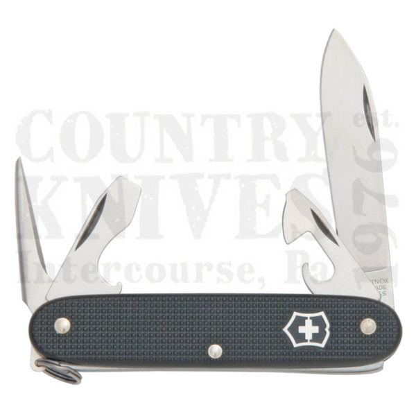 Buy Victorinox Victorinox Swiss Army Knives 54968 Pioneer - Black Ribbed Alox at Country Knives.