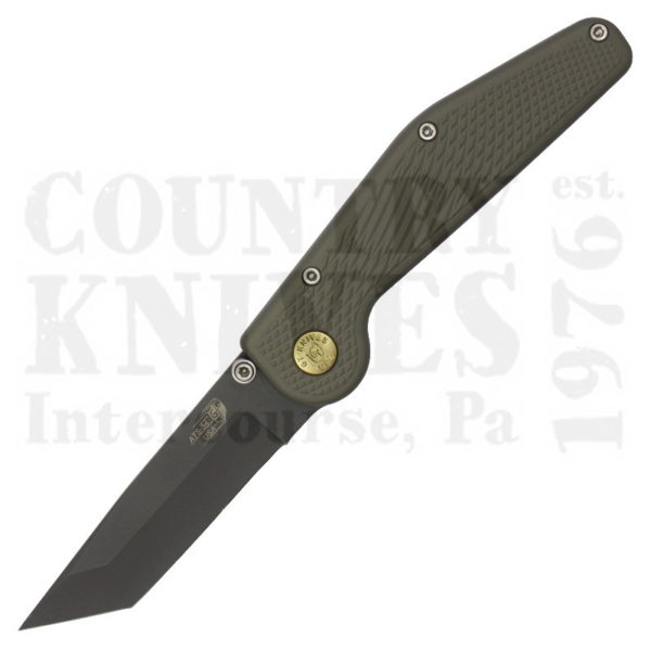 Buy GT Knives  GT-GY-TPC-TN Button-Lock Folder - Grey / Tanto / Plain / TiN at Country Knives.