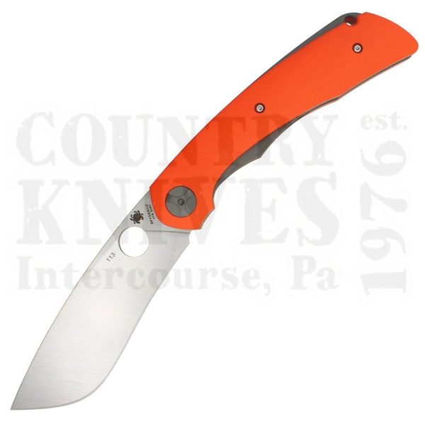 Buy Spyderco  C239GPOR Subvert - Orange G-10 / PlainEdge at Country Knives.