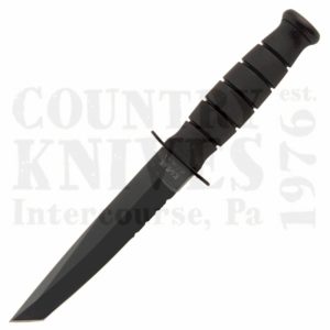 Ka-Bar1255Short Black Tanto – Serrated / Leather Sheath