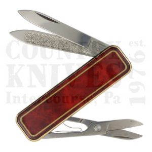 Victorinox | Swiss Army Knife 0.6210.81Classic De Luxe – Red Marbled Cloisonné