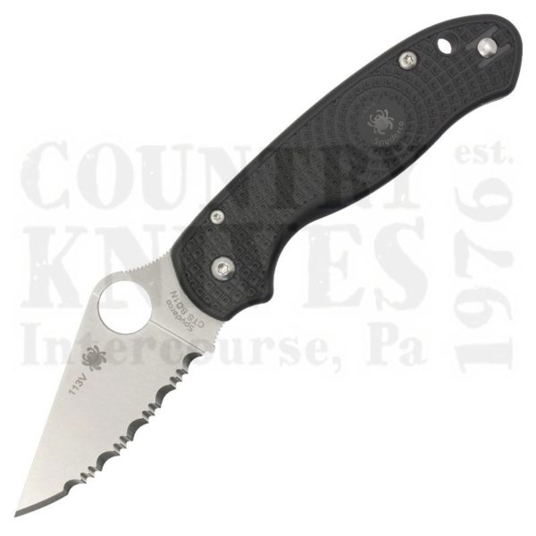 Buy Spyderco  C223SBK Para 3 - BLACK FRN / SpyderEdge at Country Knives.